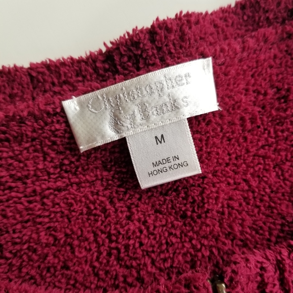 Christopher & Banks Women's Red Zip Sweater Jacket - Picture 2 of 9